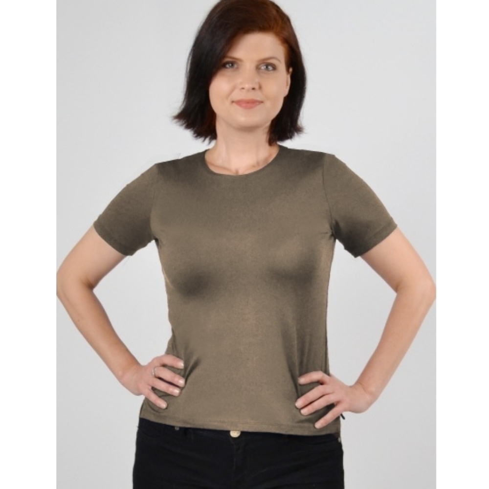 🌟 A'NUE The perfect tee in slate size medium NWT